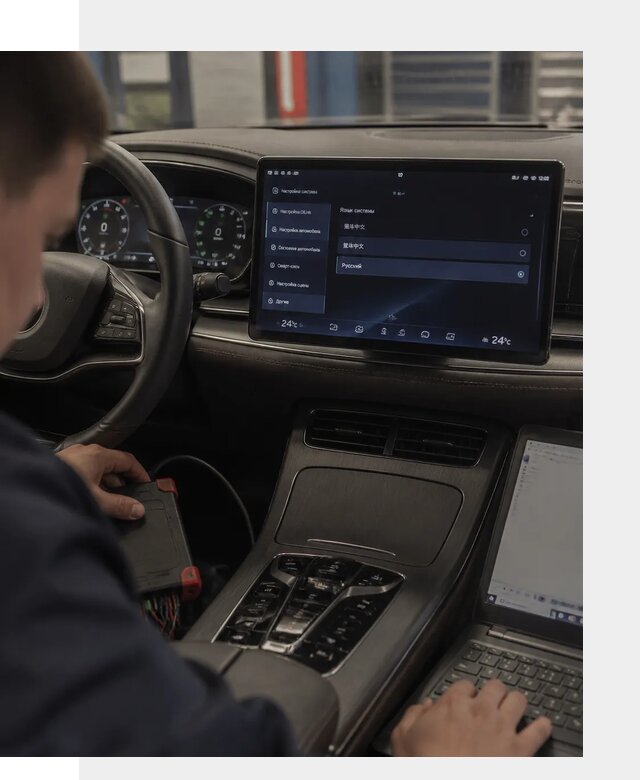 Русификация автомобиля BYD HAN для эксплуатации в Большой Камне